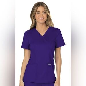 Mock Wrap Scrub Top